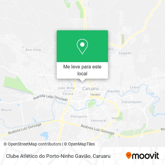 Clube Atlético do Porto-Ninho Gavião mapa