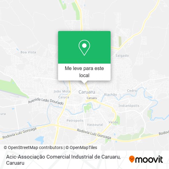 Acic-Associação Comercial Industrial de Caruaru mapa