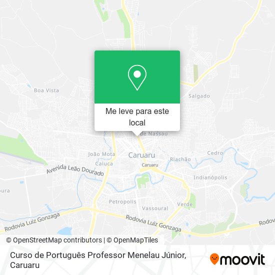 Curso de Português Professor Menelau Júnior mapa