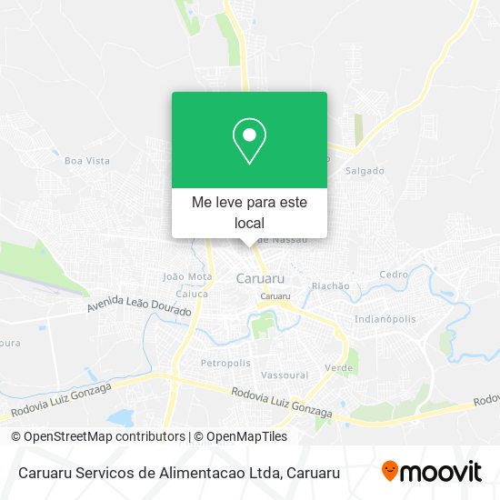 Caruaru Servicos de Alimentacao Ltda mapa