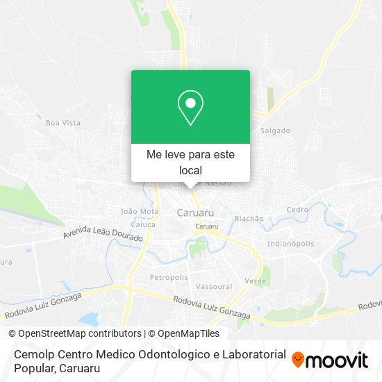Cemolp Centro Medico Odontologico e Laboratorial Popular mapa