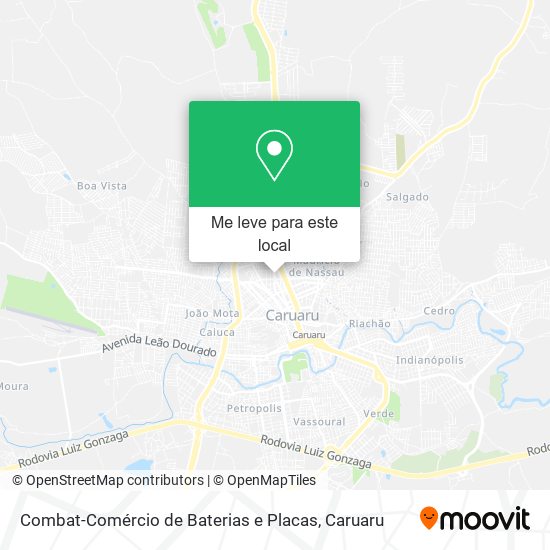 Combat-Comércio de Baterias e Placas mapa