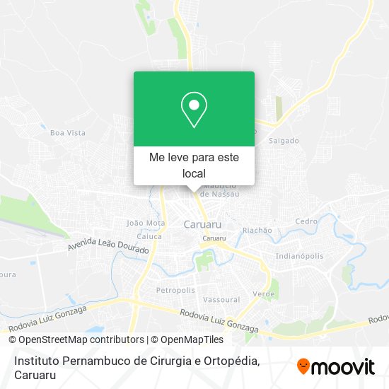 Instituto Pernambuco de Cirurgia e Ortopédia mapa