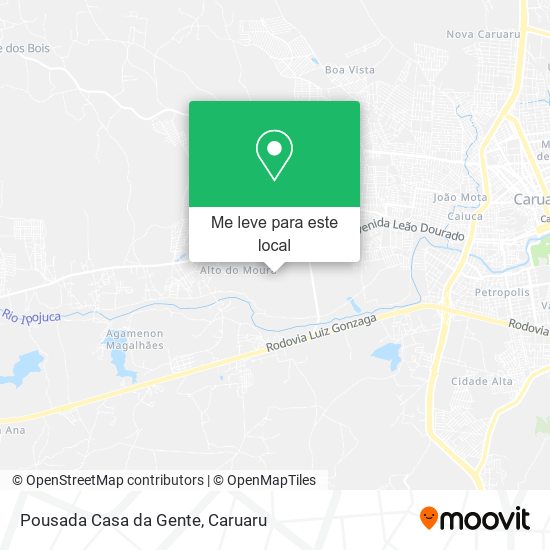 Pousada Casa da Gente mapa