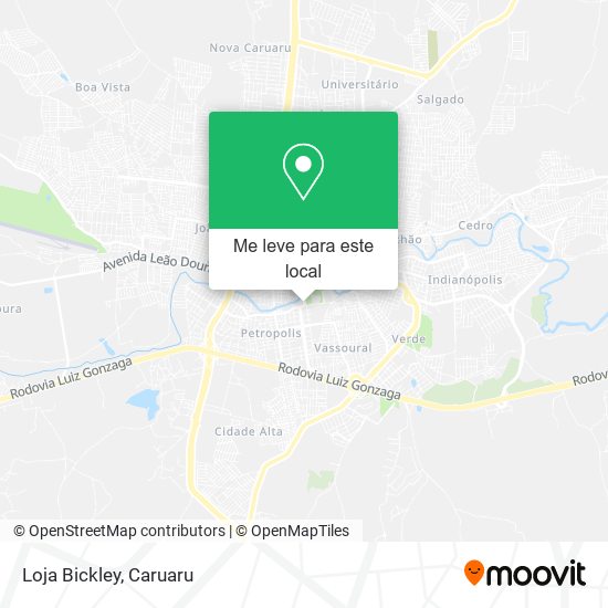 Loja Bickley mapa