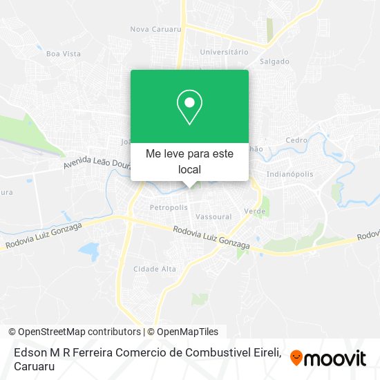 Edson M R Ferreira Comercio de Combustivel Eireli mapa