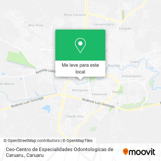 Ceo-Centro de Especialidades Odontologicas de Caruaru. mapa