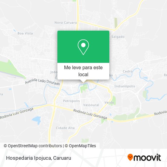 Hospedaria Ipojuca mapa