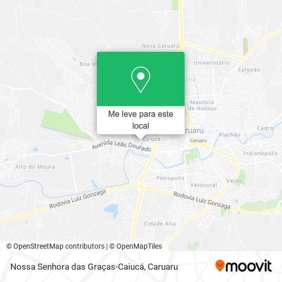 Nossa Senhora das Graças-Caiucá mapa