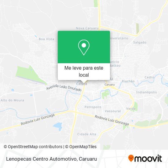 Lenopecas Centro Automotivo mapa
