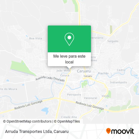 Arruda Transportes Ltda mapa