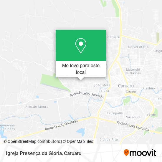 Igreja Presença da Glória mapa