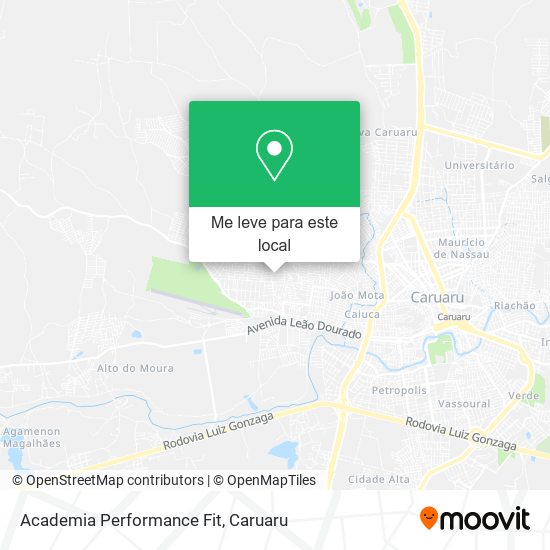 Academia Performance Fit mapa