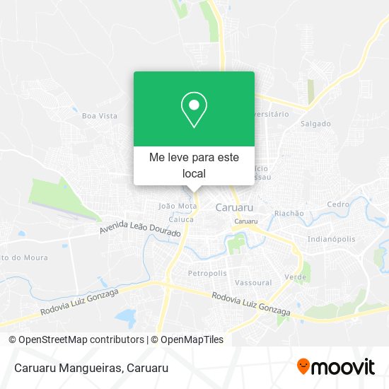 Caruaru Mangueiras mapa