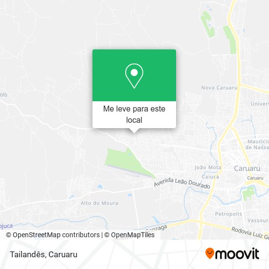 Tailandês mapa