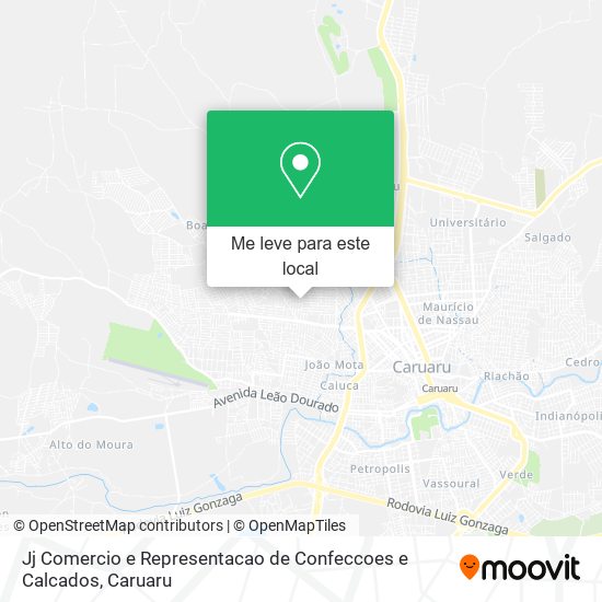 Jj Comercio e Representacao de Confeccoes e Calcados mapa