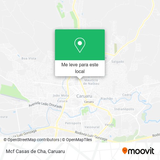 Mcf Casas de Cha mapa
