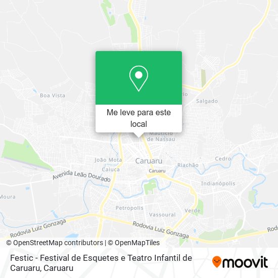 Festic - Festival de Esquetes e Teatro Infantil de Caruaru mapa