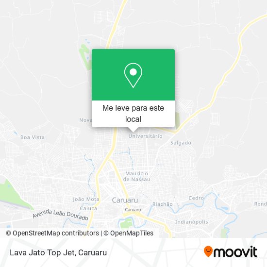 Lava Jato Top Jet mapa