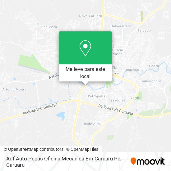 Adf Auto Peças Oficina Mecânica Em Caruaru Pé mapa