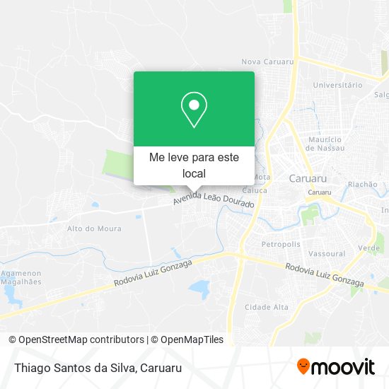 Thiago Santos da Silva mapa