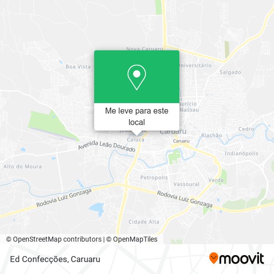 Ed Confecções mapa