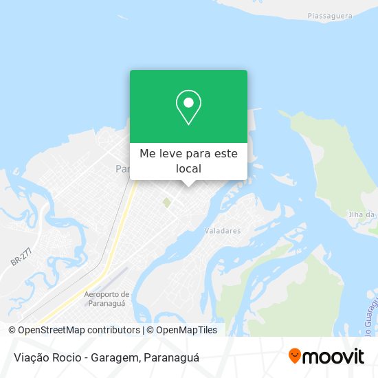 Viação Rocio - Garagem mapa