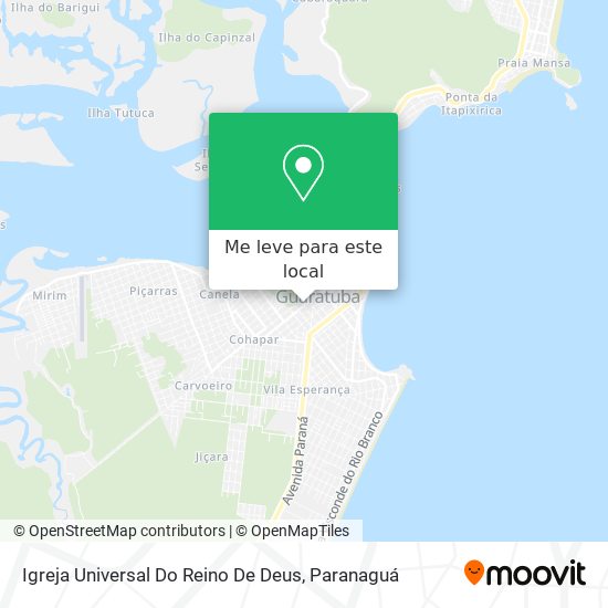 Igreja Universal Do Reino De Deus mapa