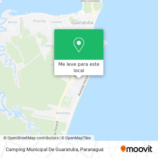 Camping Municipal De Guaratuba mapa