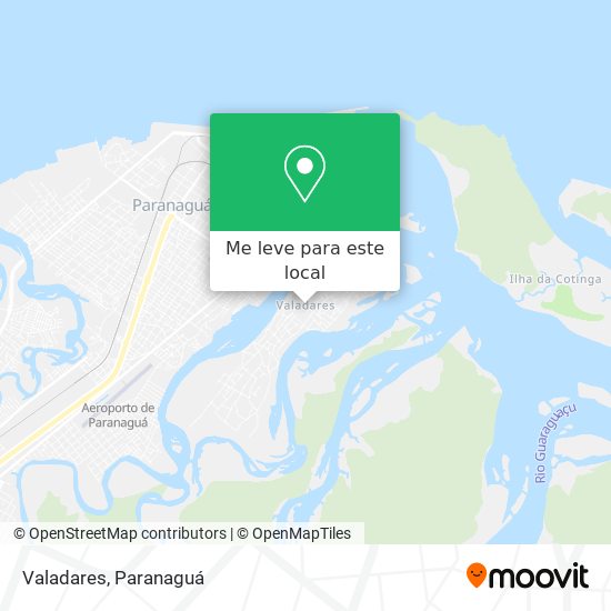 Valadares mapa