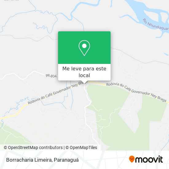 Borracharia Limeira mapa