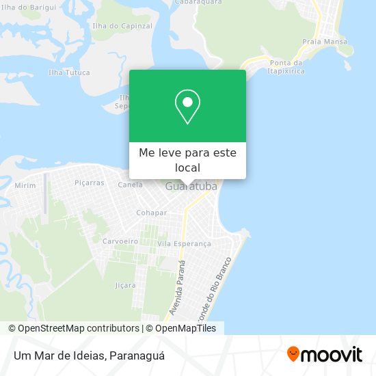 Um Mar de Ideias mapa