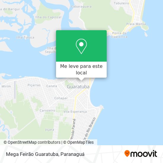 Mega Feirão Guaratuba mapa