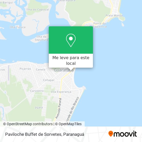 Paviloche Buffet de Sorvetes mapa