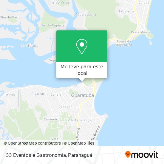 33 Eventos e Gastronomia mapa