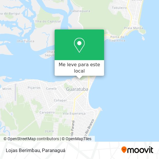 Lojas Berimbau mapa