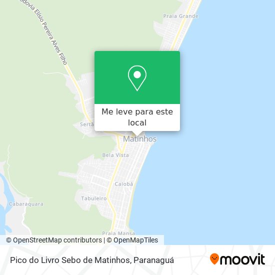 Pico do Livro Sebo de Matinhos mapa