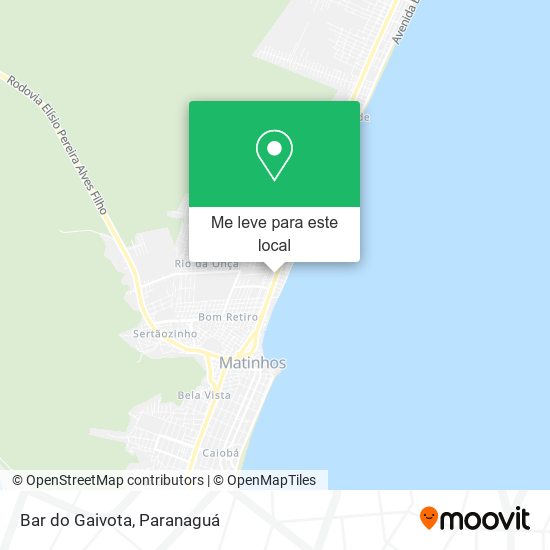 Bar do Gaivota mapa