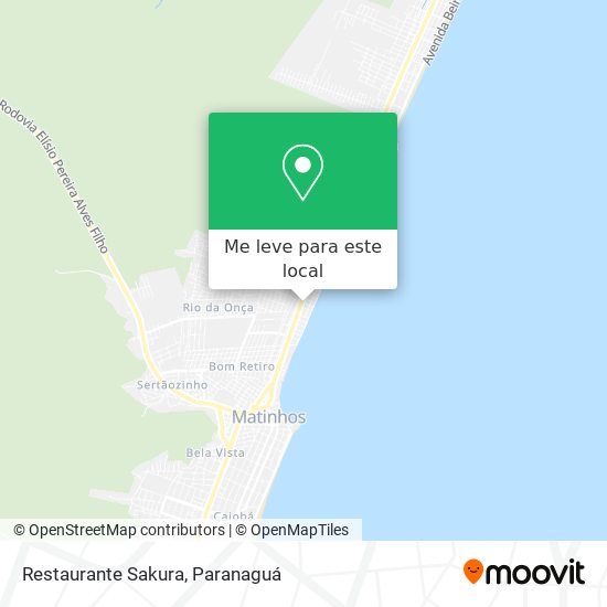 Restaurante Sakura mapa