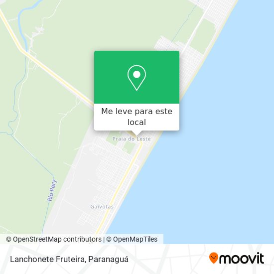 Lanchonete Fruteira mapa