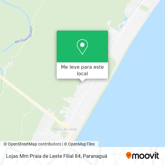 Lojas Mm Praia de Leste Filial 84 mapa