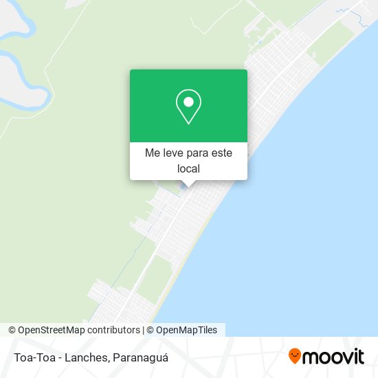 Toa-Toa - Lanches mapa