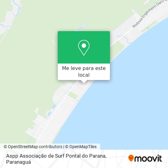 Aspp Associação de Surf Pontal do Parana mapa