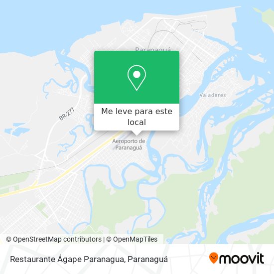 Restaurante Ágape Paranagua mapa