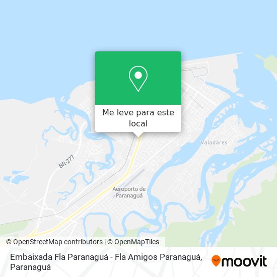 Embaixada Fla Paranaguá - Fla Amigos Paranaguá mapa