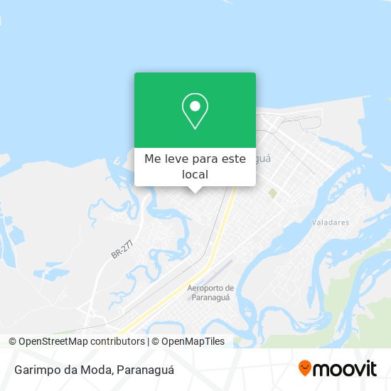 Garimpo da Moda mapa