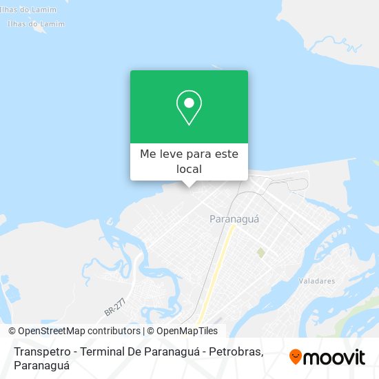 Transpetro - Terminal De Paranaguá - Petrobras mapa