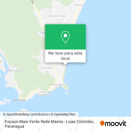 Espaço Mais Verão Rede Massa - Lojas Colombo mapa