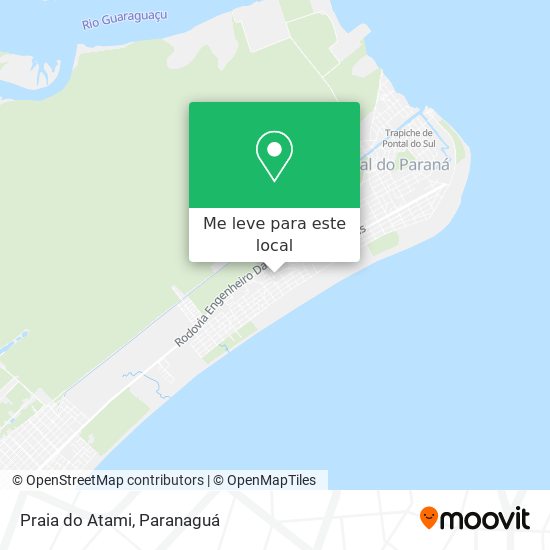 Praia do Atami mapa