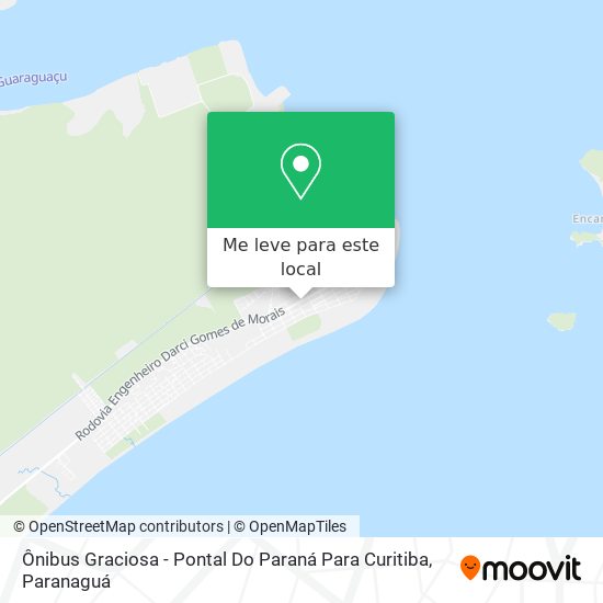 Ônibus Graciosa - Pontal Do Paraná Para Curitiba mapa